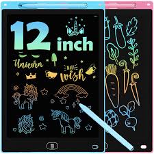 LCD 12" Multi color Writing tablet for kids